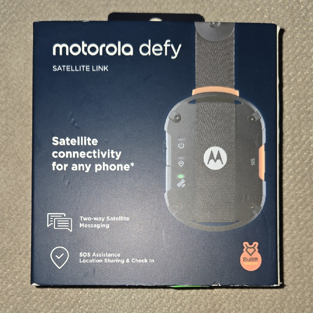 Motorola Defy Satellite Link in Black and Orange